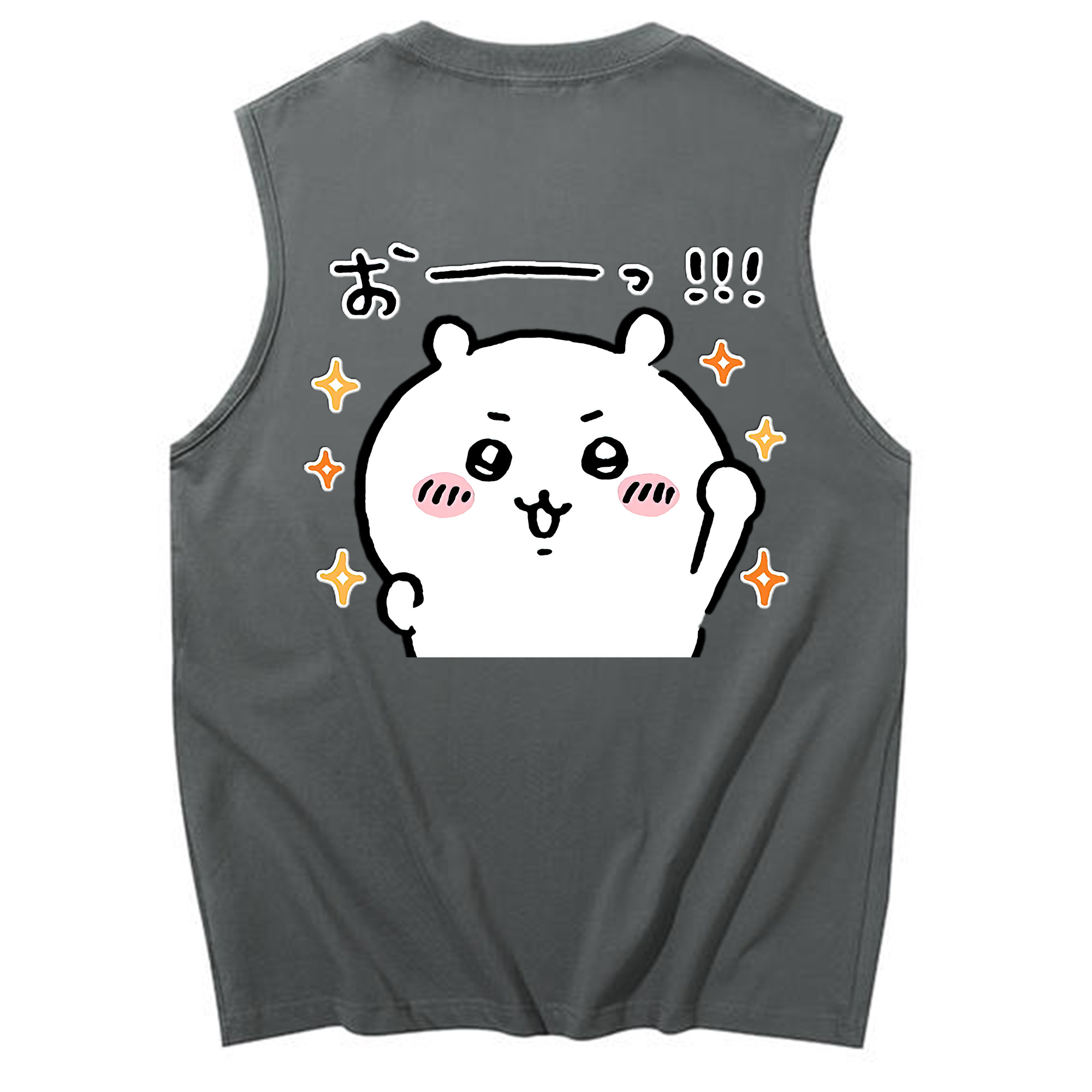 （画像用） ちいかわ ちいかわ Chii-kawa chiikawa コットン100％タンクトップ（背面プリント）